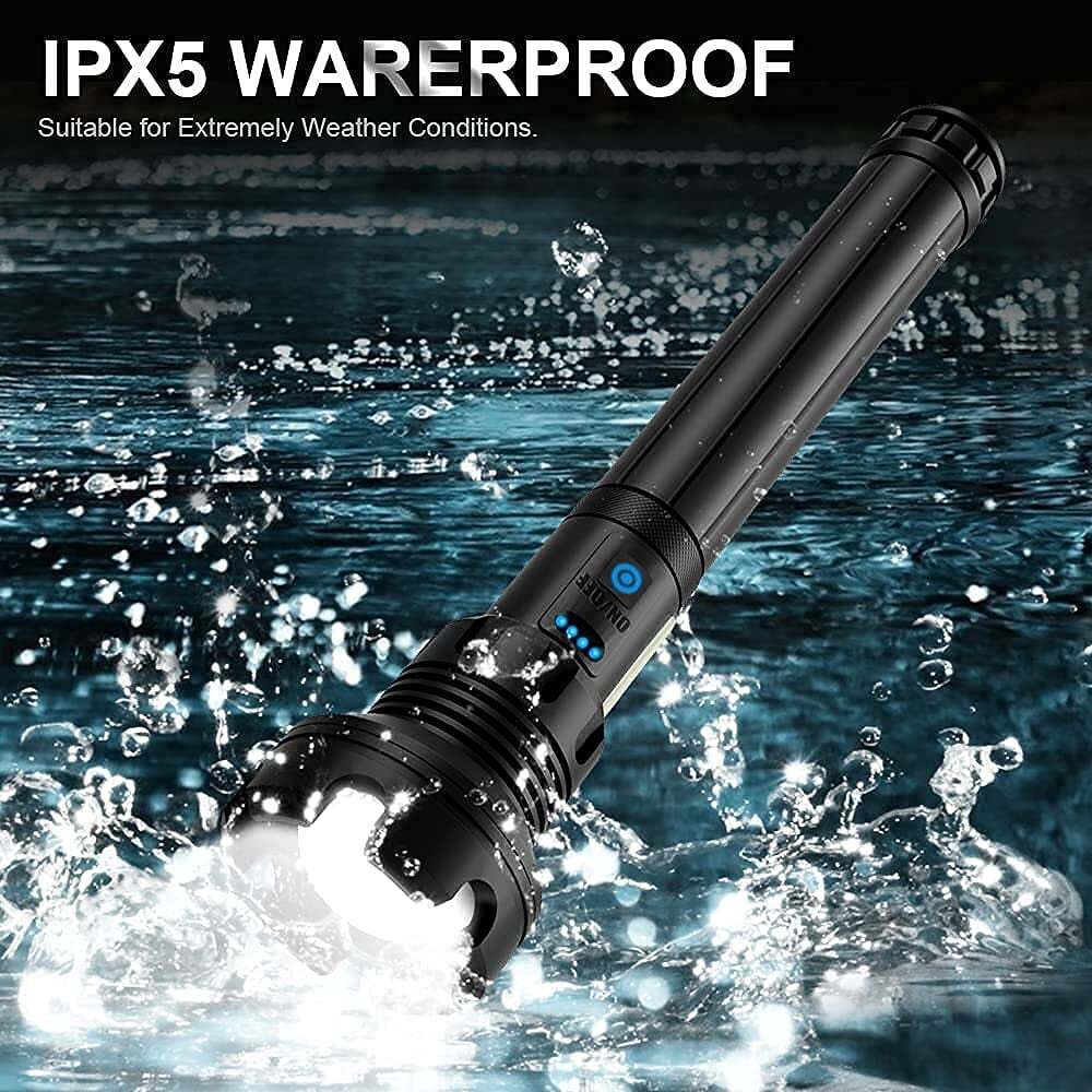 🔦LED Rechargeable Adjustable Super Bright Flashlight 90000 High Lumens