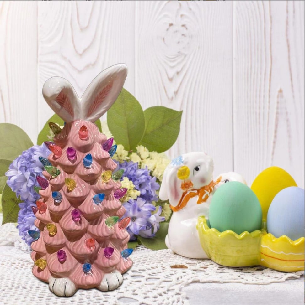 (🔥HOT SALE NOW 49% OFF) - 🐰🐰Easter Pink Bunny Tree-Buy 2 Free Shipping