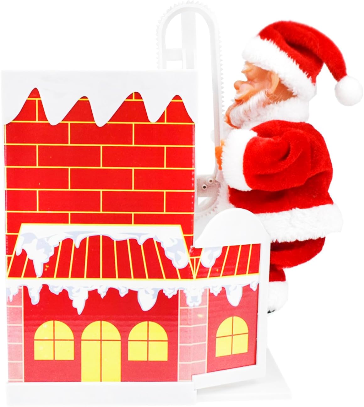 Climbing Chimney Santa Claus