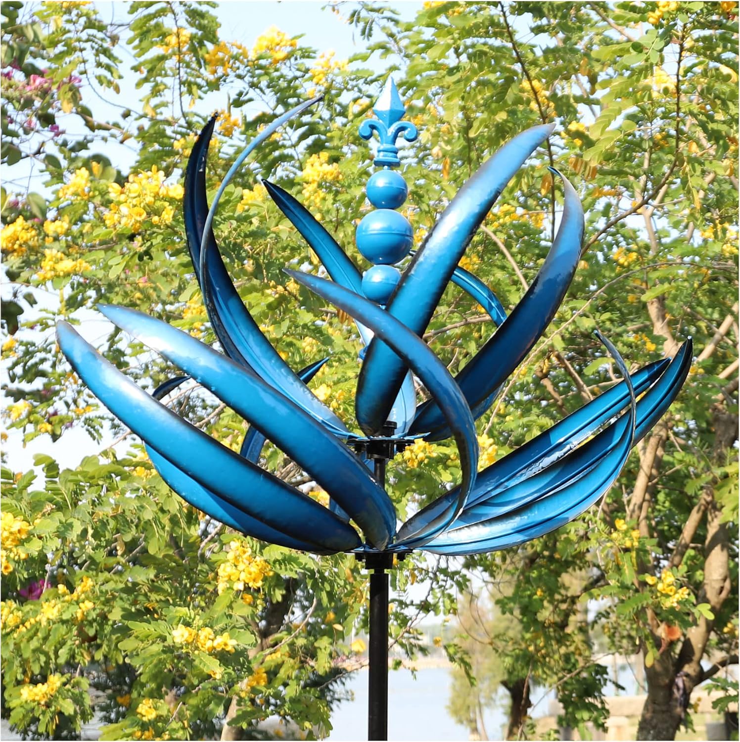 🪷Handmade Lotus Wind Spinner Art