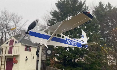 Cessna 172 Aircraft Garden Art Decor