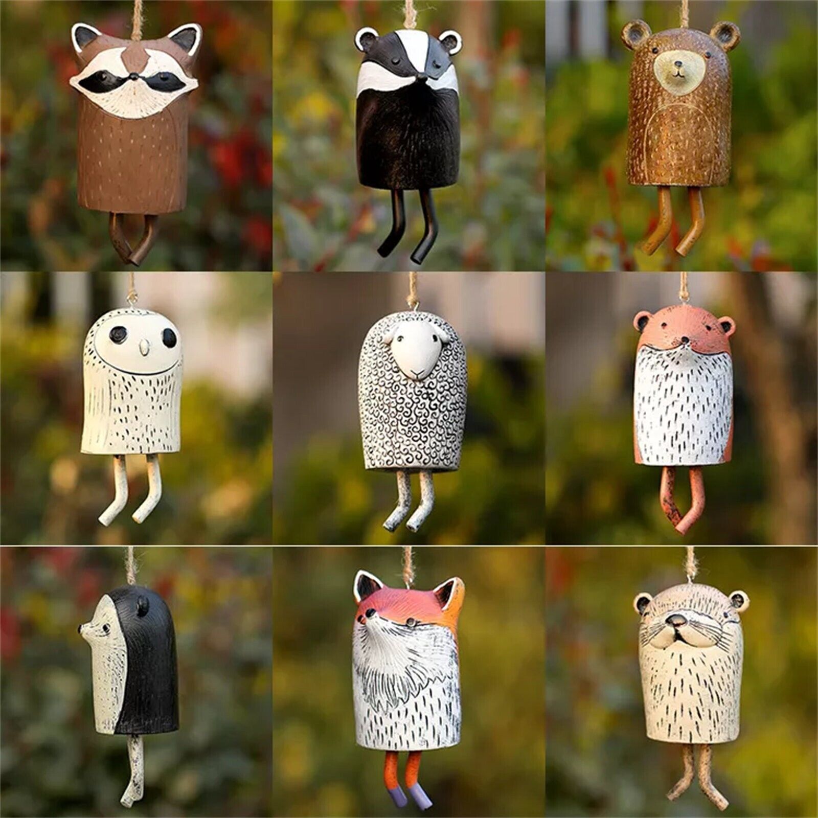 Beautiful Rustic Animal Wind Chimes,Boho Handmade Garden Decor Gift(Buy 2 Free Shipping).