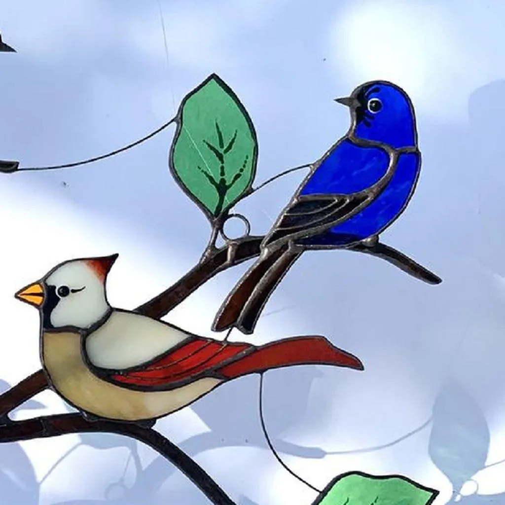 Birds Stained Window Hangings