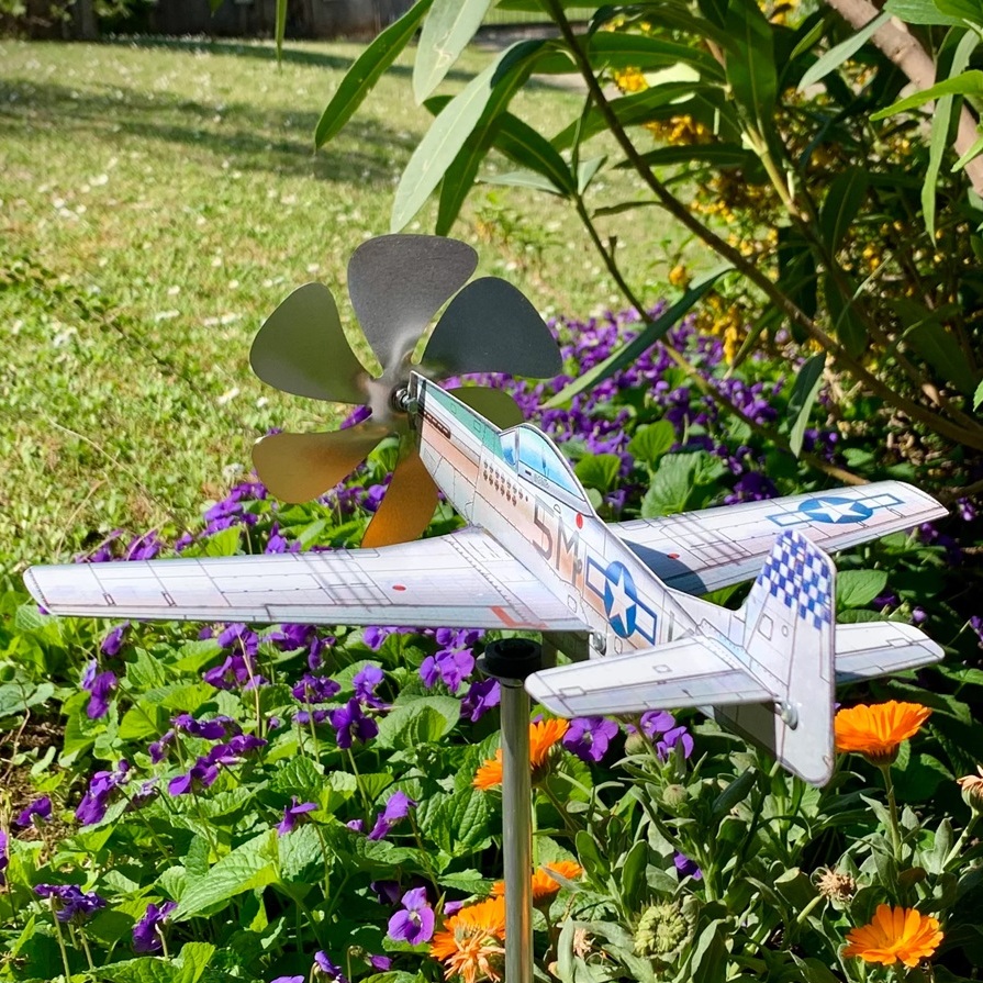 ✈️Garden Fighter Aircraft Weathervane Wind Spinner Art Decor