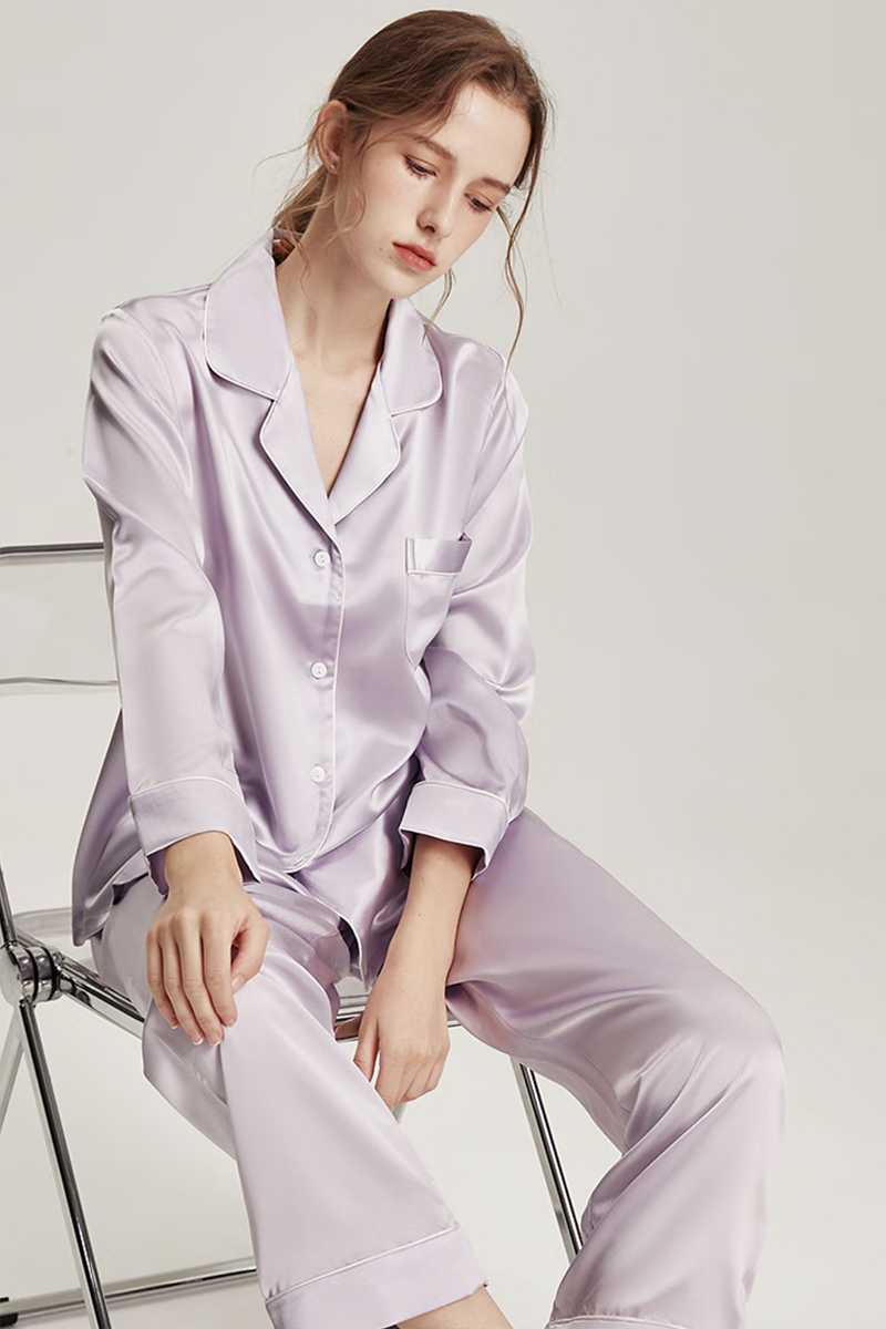 19 Momme Heavy Mulberry Silk 2-Piece Pajama Set