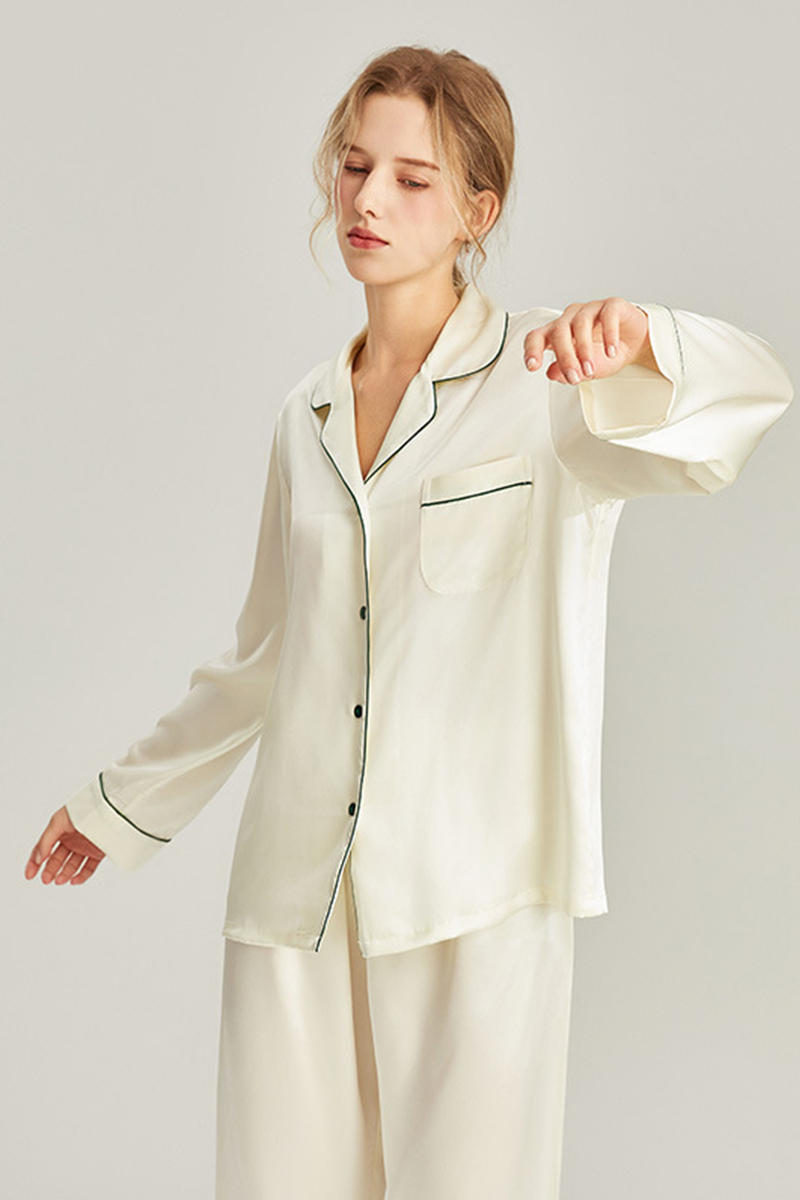 19 Momme Heavy Mulberry Silk 2-Piece Pajama Set