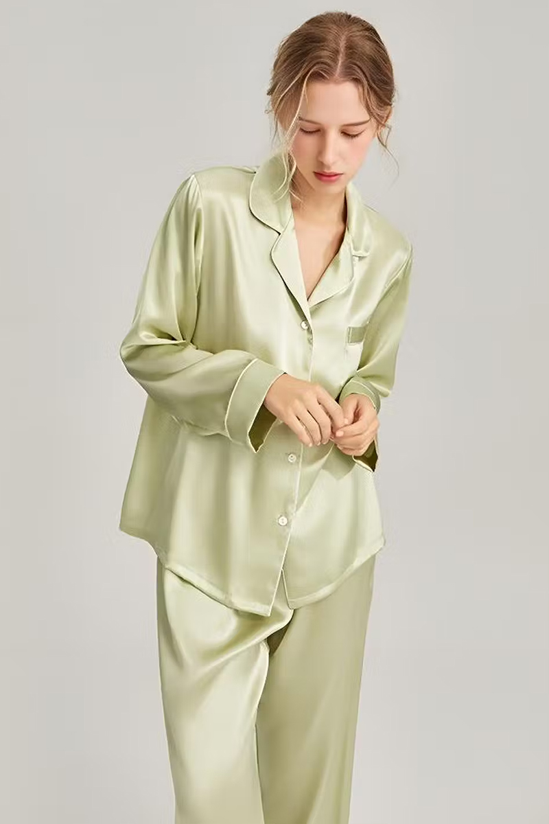 19 Momme Heavy Mulberry Silk 2-Piece Pajama Set