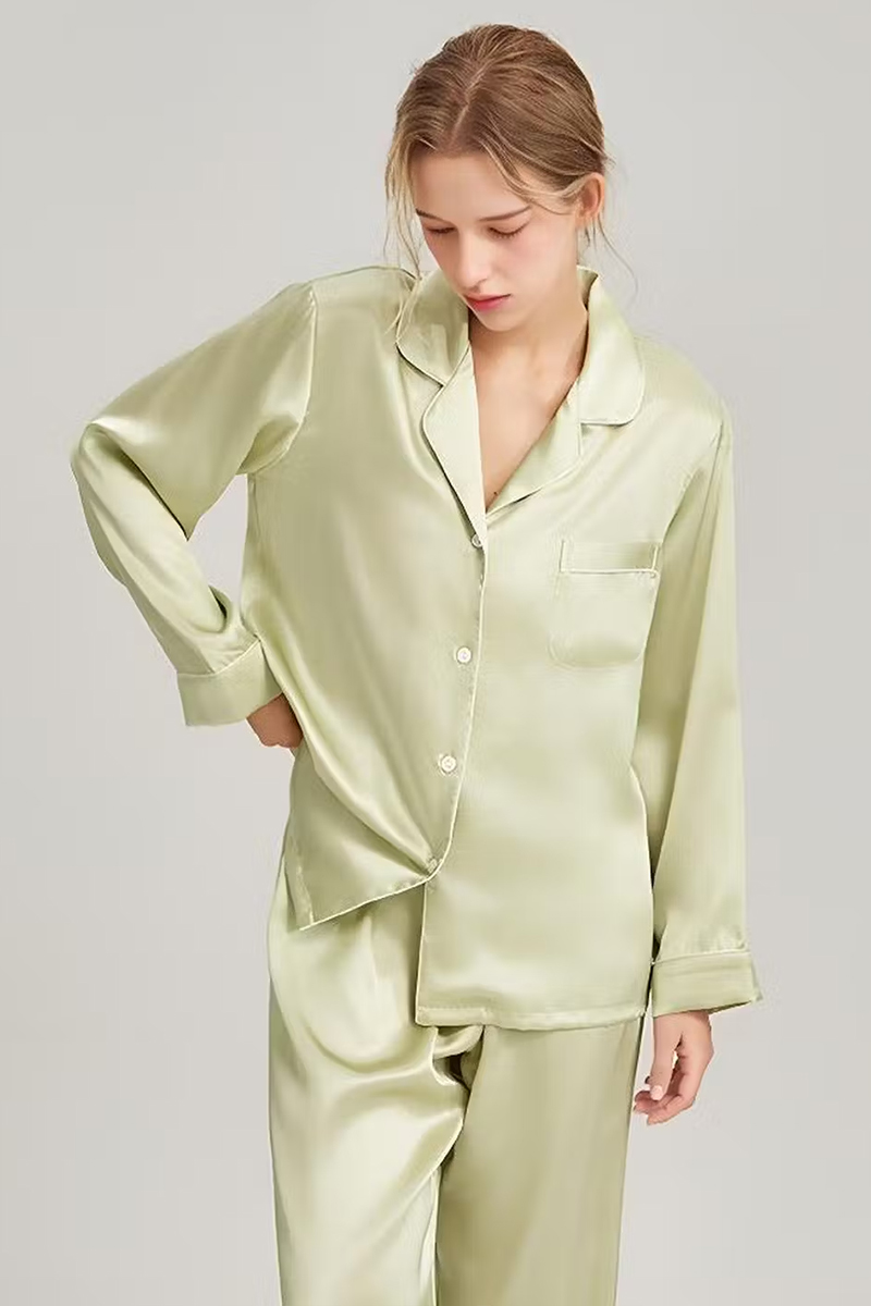 19 Momme Heavy Mulberry Silk 2-Piece Pajama Set