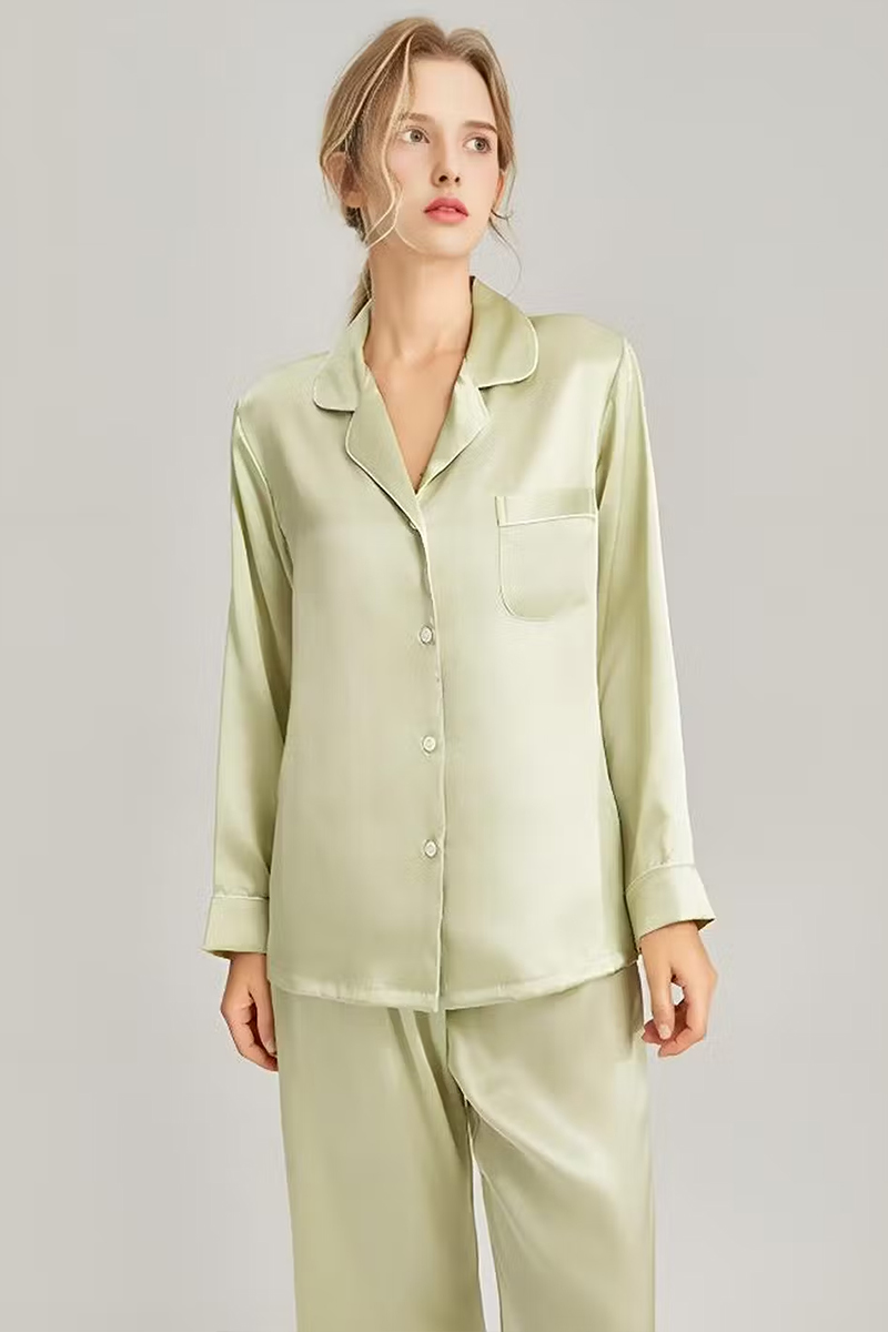 19 Momme Heavy Mulberry Silk 2-Piece Pajama Set