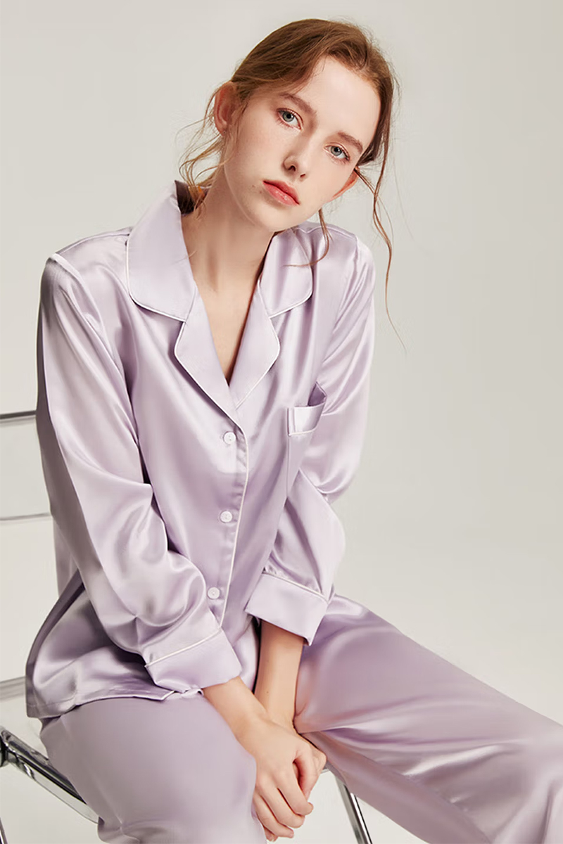 19 Momme Heavy Mulberry Silk 2-Piece Pajama Set