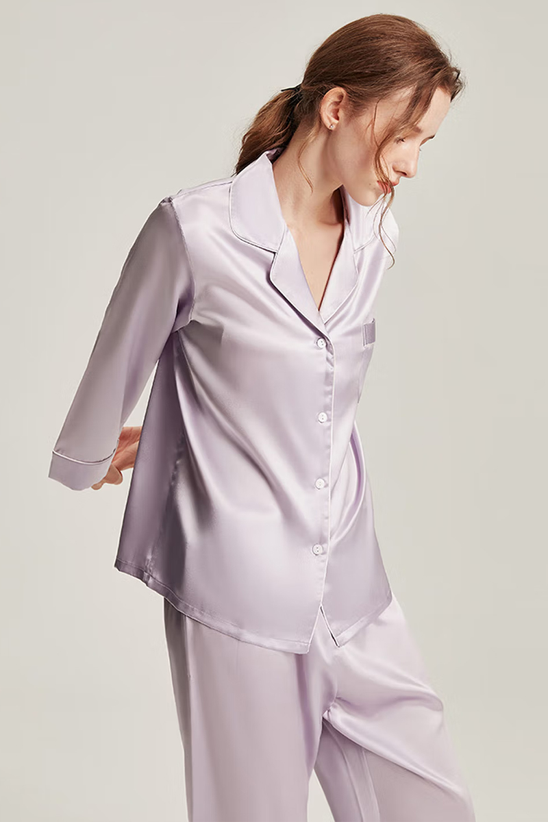 19 Momme Heavy Mulberry Silk 2-Piece Pajama Set