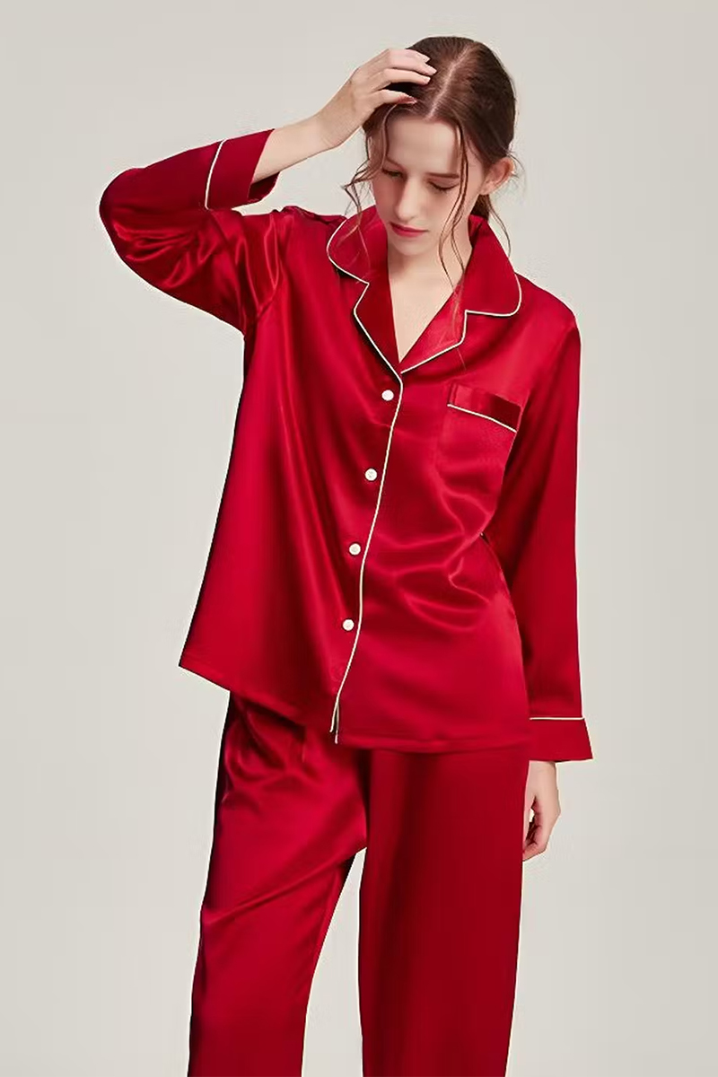 19 Momme Heavy Mulberry Silk 2-Piece Pajama Set