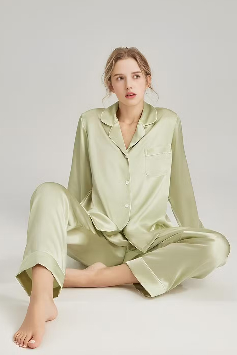 19 Momme Heavy Mulberry Silk 2-Piece Pajama Set