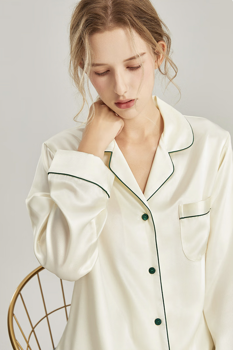 19 Momme Heavy Mulberry Silk 2-Piece Pajama Set