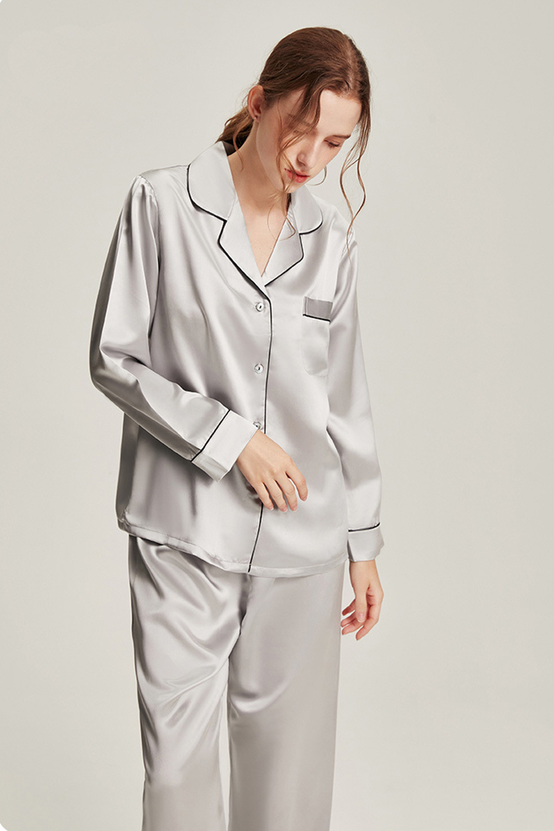 19 Momme Heavy Mulberry Silk 2-Piece Pajama Set