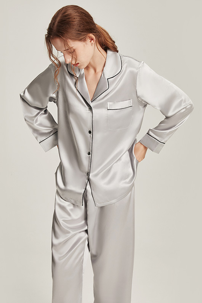 19 Momme Heavy Mulberry Silk 2-Piece Pajama Set