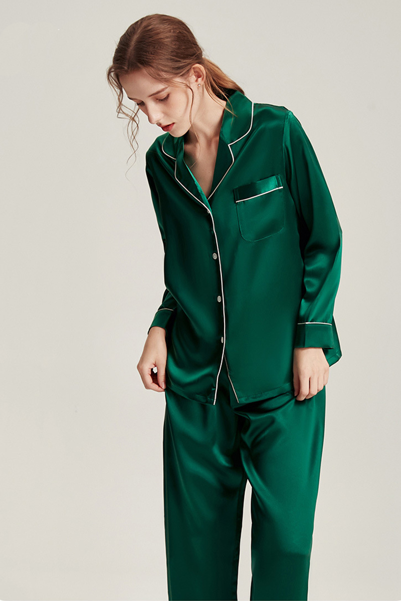 19 Momme Heavy Mulberry Silk 2-Piece Pajama Set
