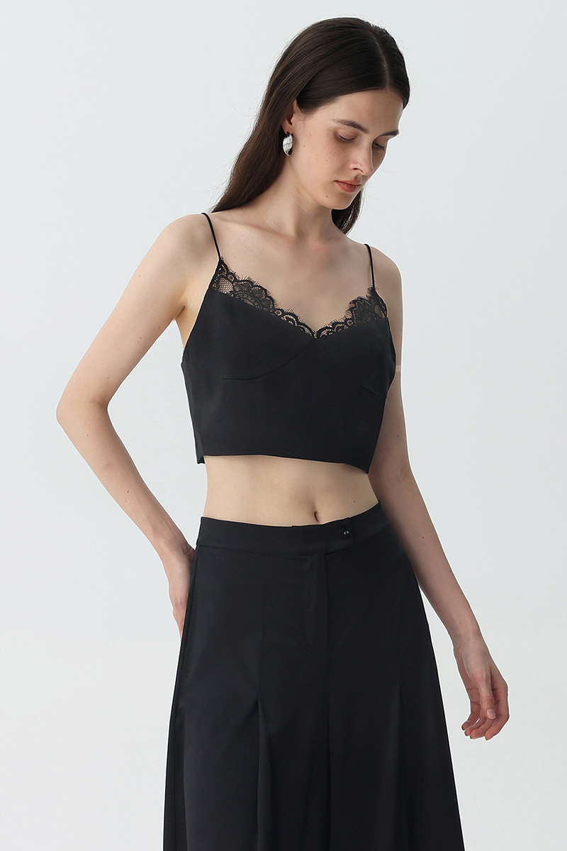 Sleeveless Halter Silk Camisole Top 90% Mulberry Silk Versatile Tank Top