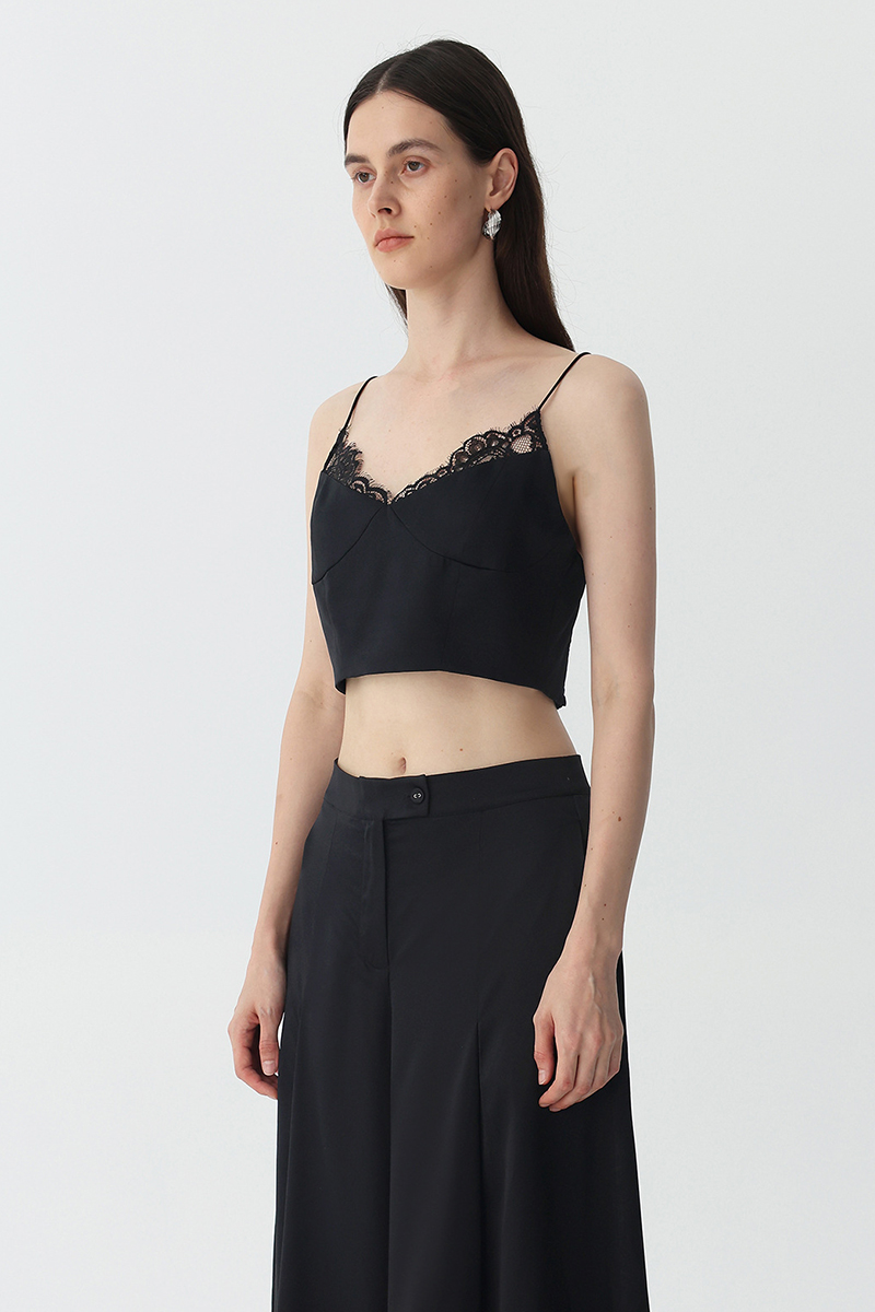 Sleeveless Halter Silk Camisole Top 90% Mulberry Silk Versatile Tank Top