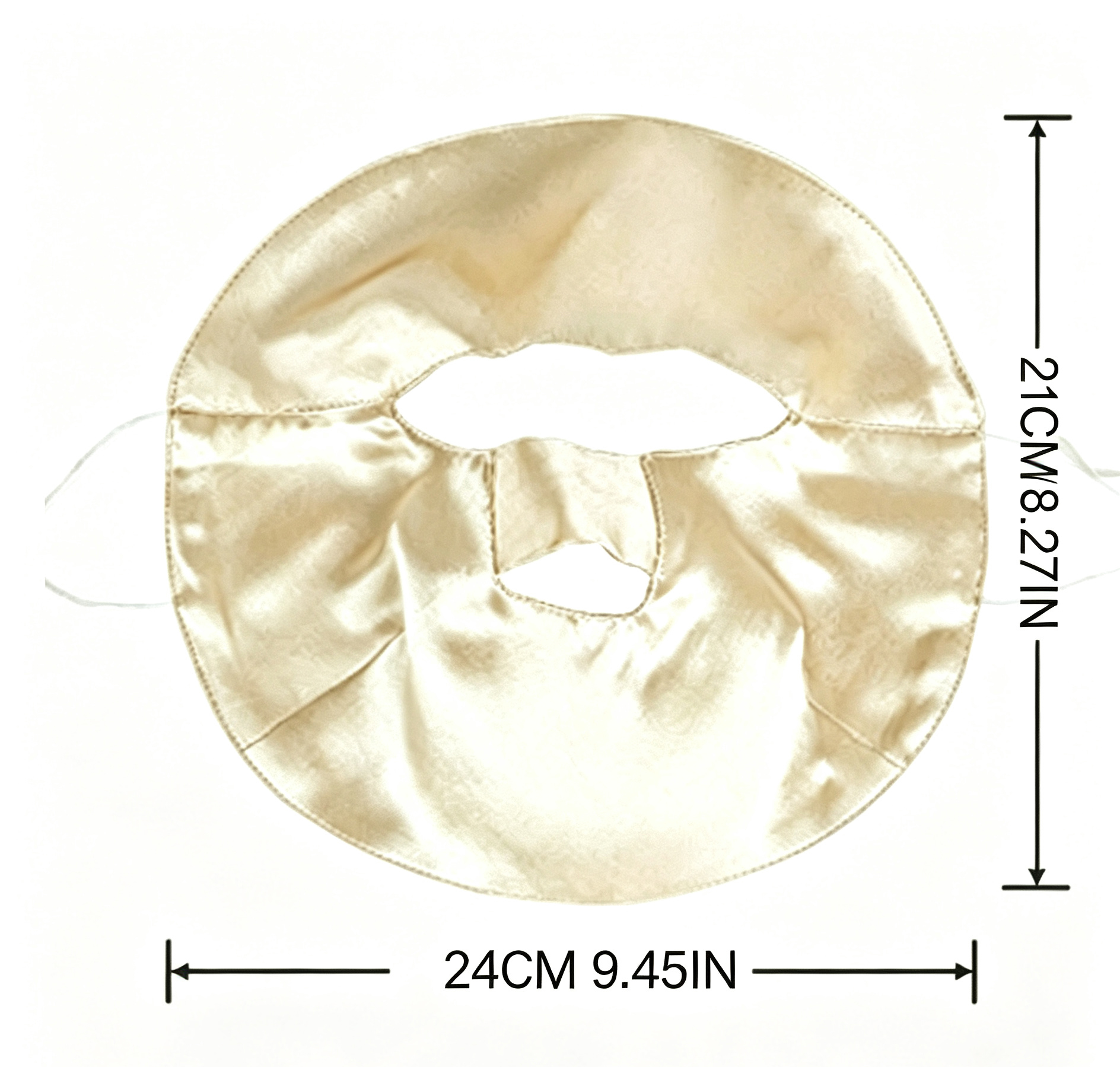100% Mulberry Silk Short Style Full Face Cover Breathable UV Protection Silk Mask for Summer Anti Oil Fume Silk Veil