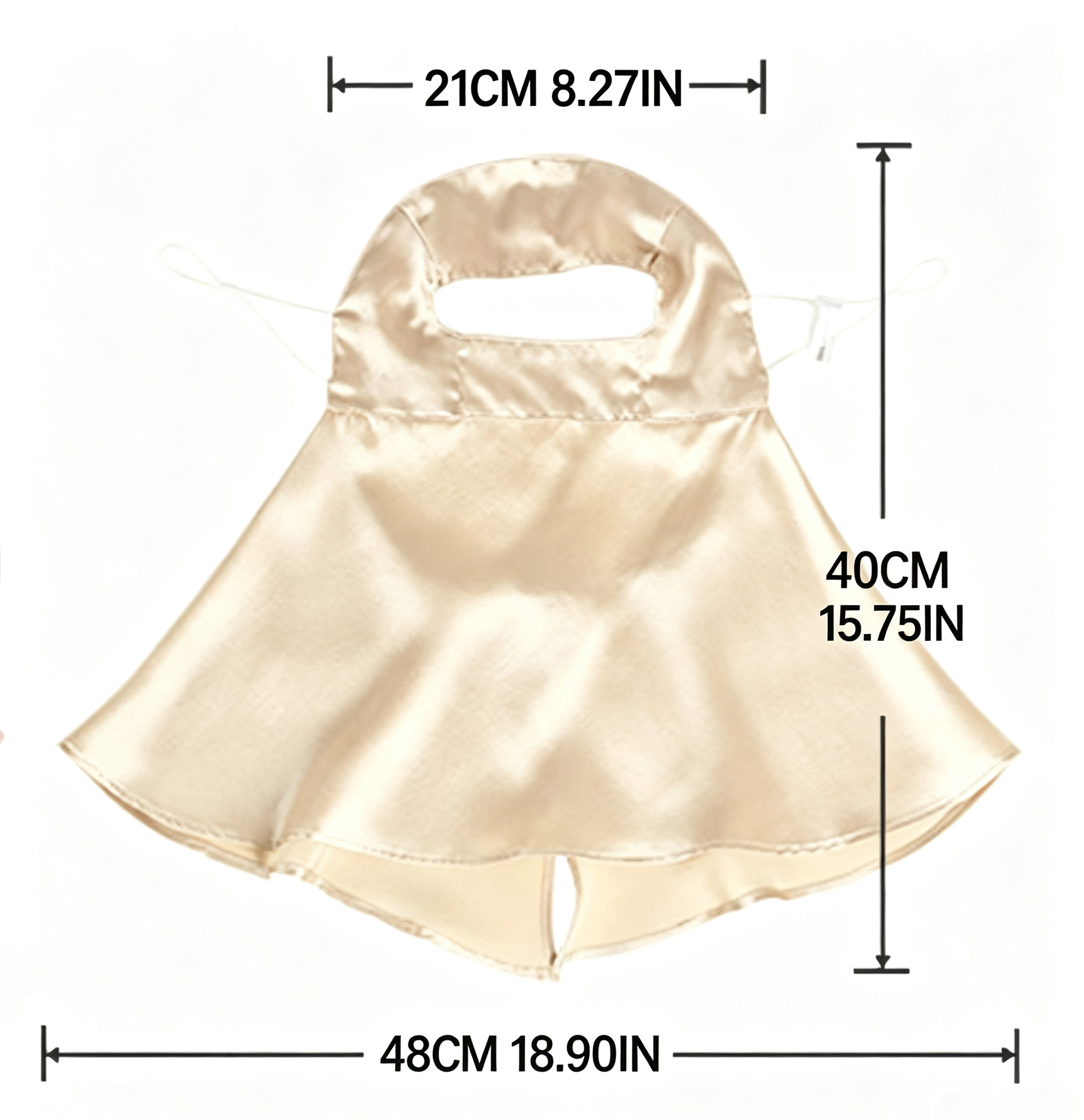 19 Momme 100% Mulberry Silk Full Face & Neck Protection Mask Breathable UV Protection Face Veil for Summer Anti Oil Smoke Silk Facial Cover