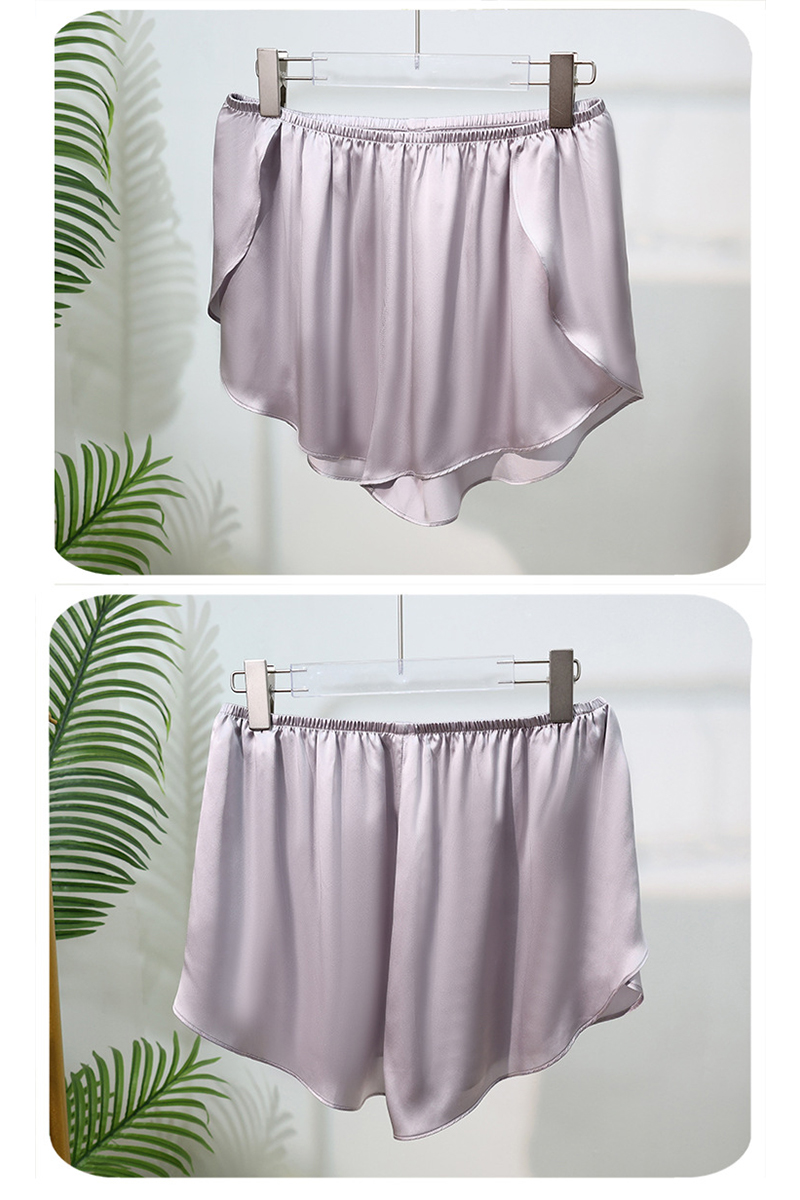 100% Mulberry Silk Camisole Set Breathable Summer Sleepwear Lounge Set