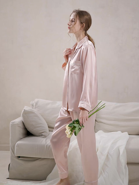 19 Momme Heavy Mulberry Silk 2-Piece Pajama Set