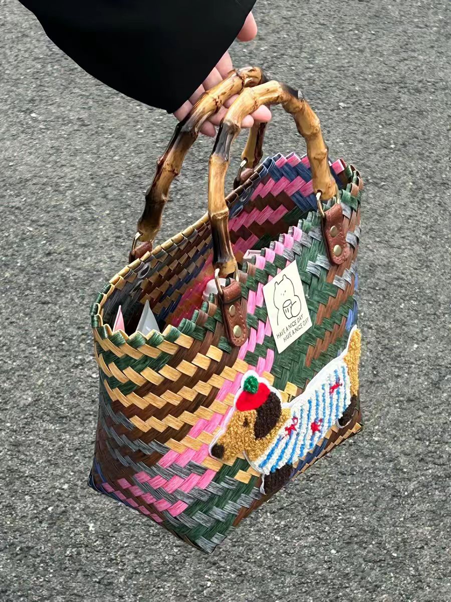 竹節根臘腸狗手提包