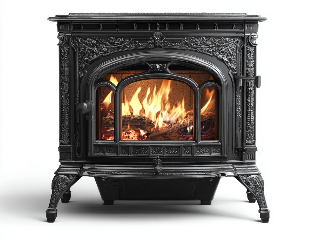 Chimeneas eléctricas estilo clásico 65x35x55 cm - negro - efecto llama realista-Cocoroliving