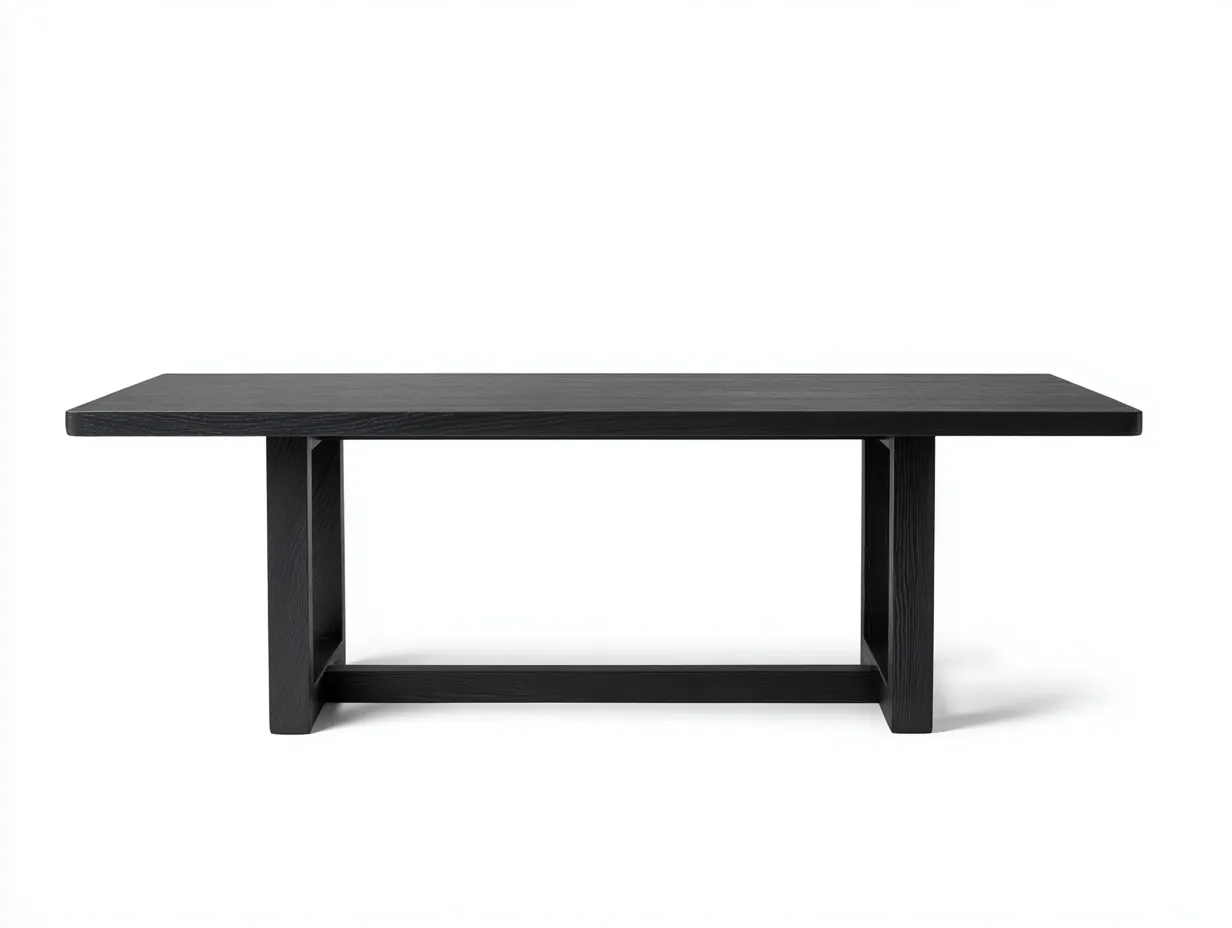 Esstisch Schwarz 210x92x76 cm - Holzmaserung - rechteckiger Design Tisch-Socoradwell