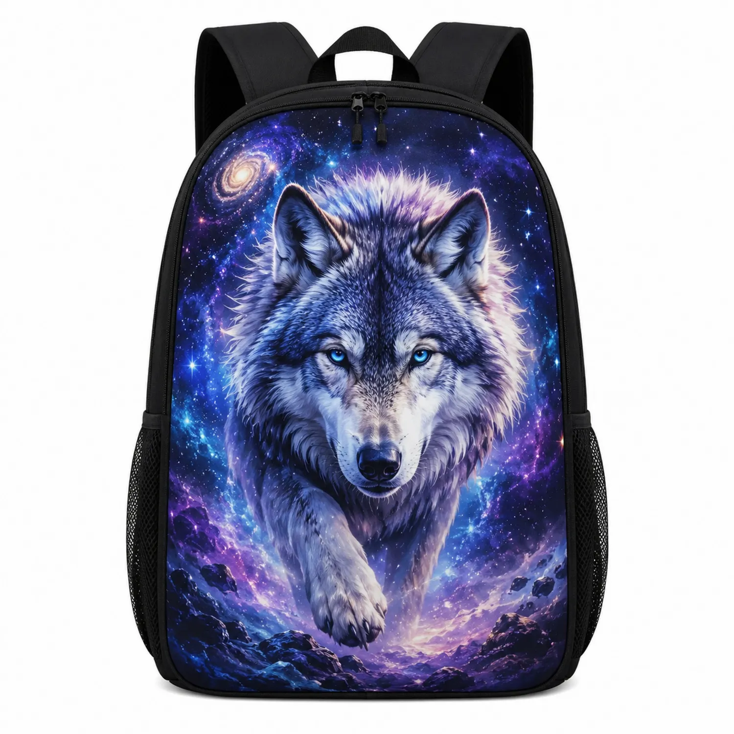 Plecak z Wilkiem Galaxy, Wielokolorowy, 20L