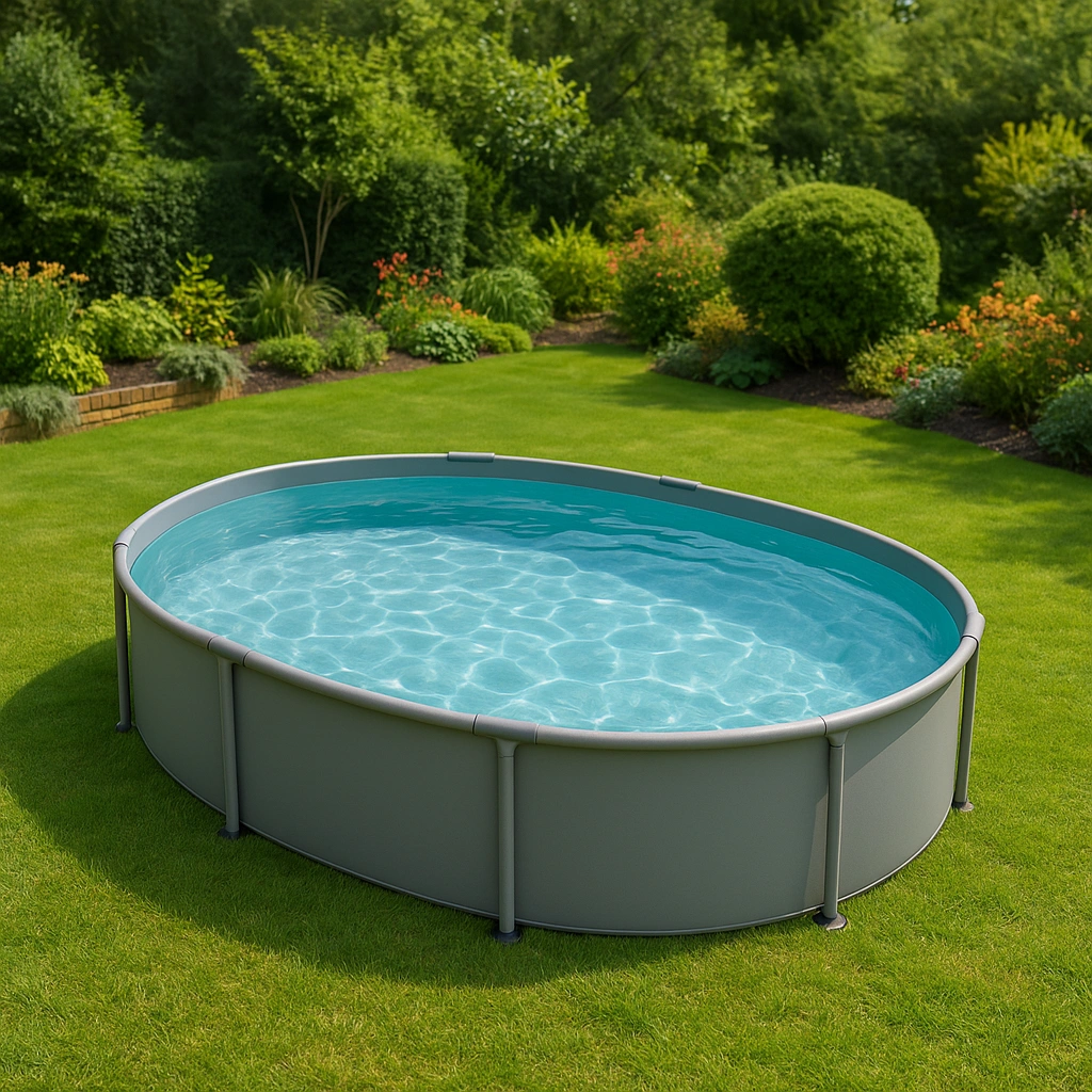 Outdoor-Freizeit,Ovaler Frame-Pool-furniavuno