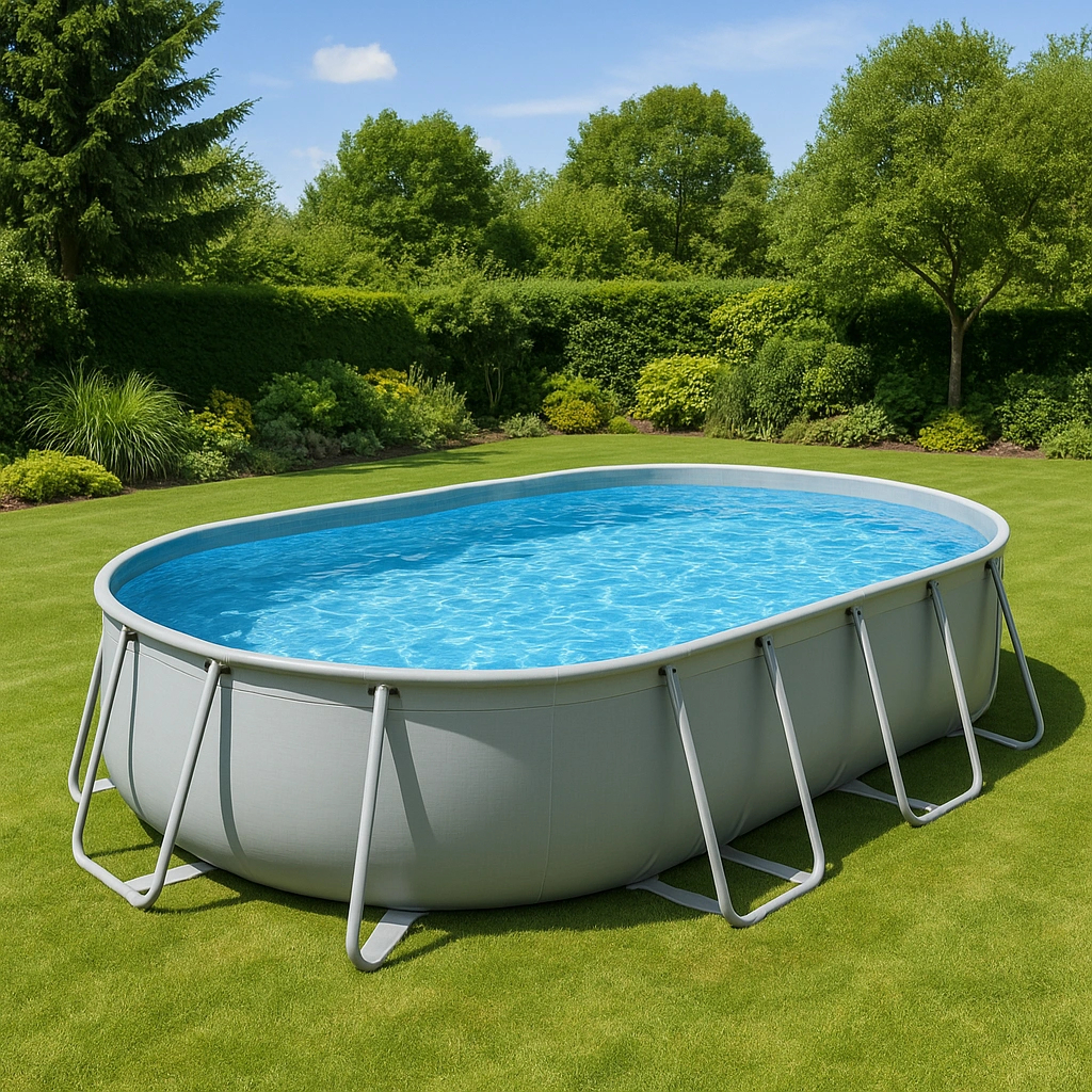 Outdoor-Freizeit,Ovaler Frame-Pool-furniavuno