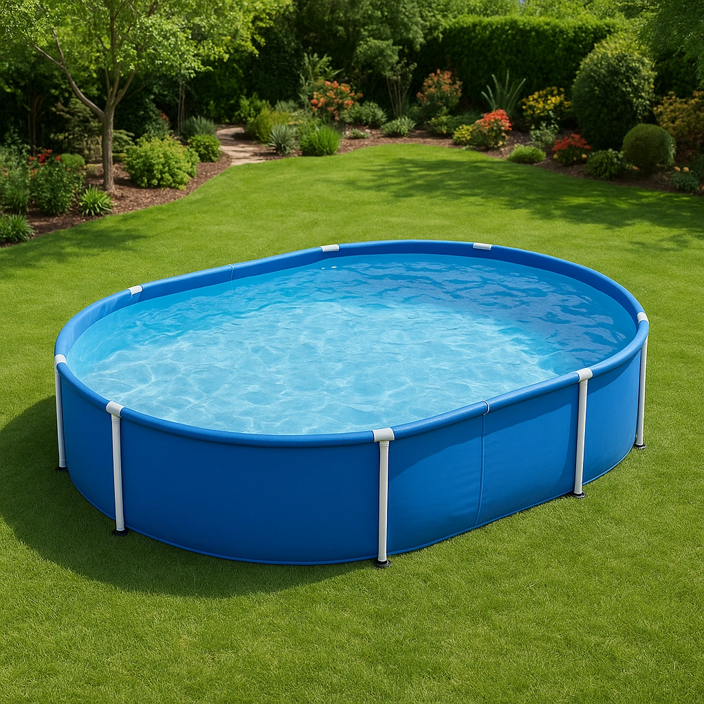 Outdoor-Freizeit,Ovaler Frame-Pool-furniavuno