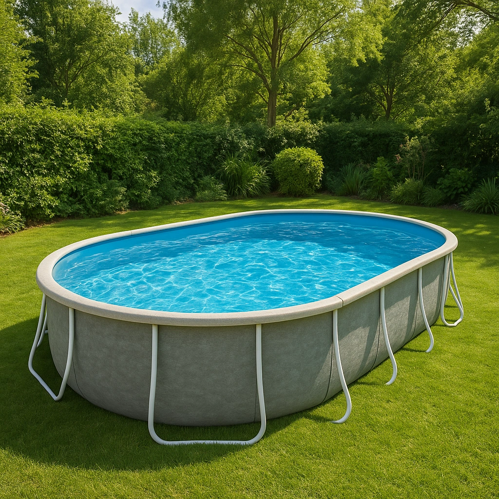 Outdoor-Freizeit,Ovaler Frame-Pool-furniavuno