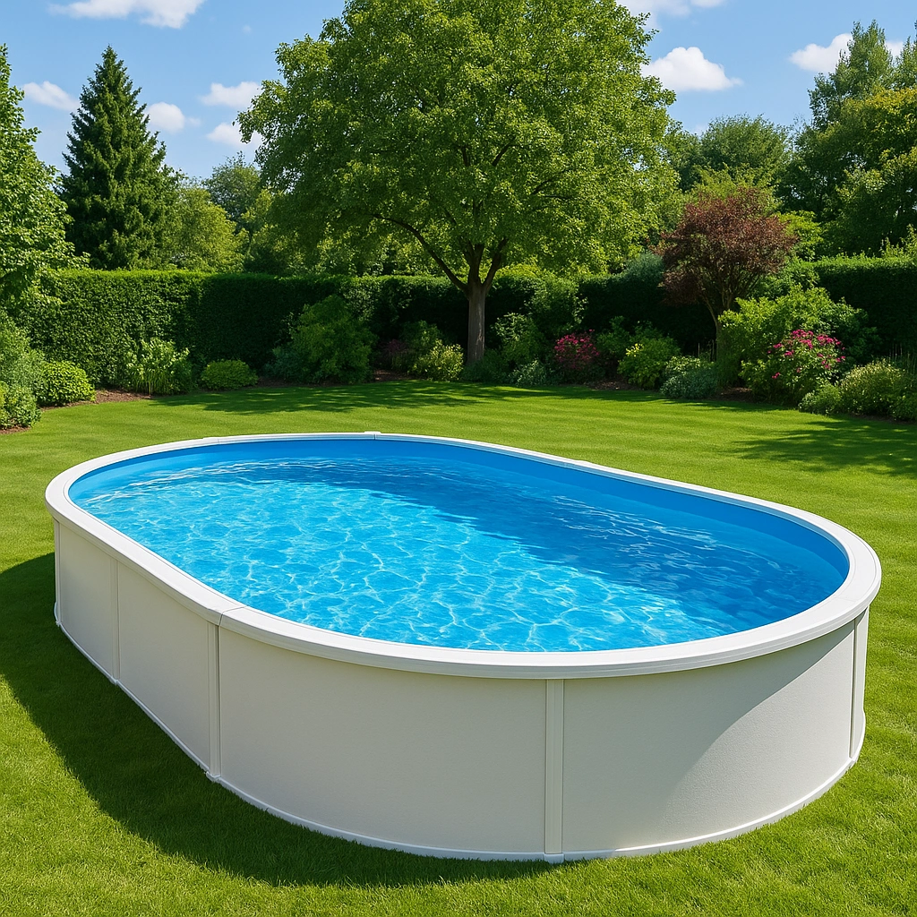 Outdoor-Freizeit,Ovaler Frame-Pool-furniavuno