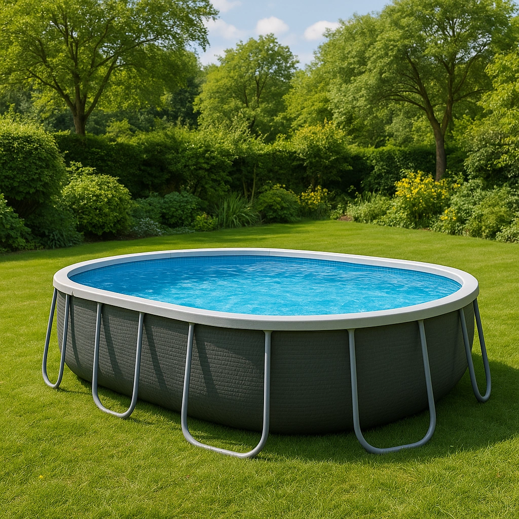 Outdoor-Freizeit,Ovaler Frame-Pool-furniavuno