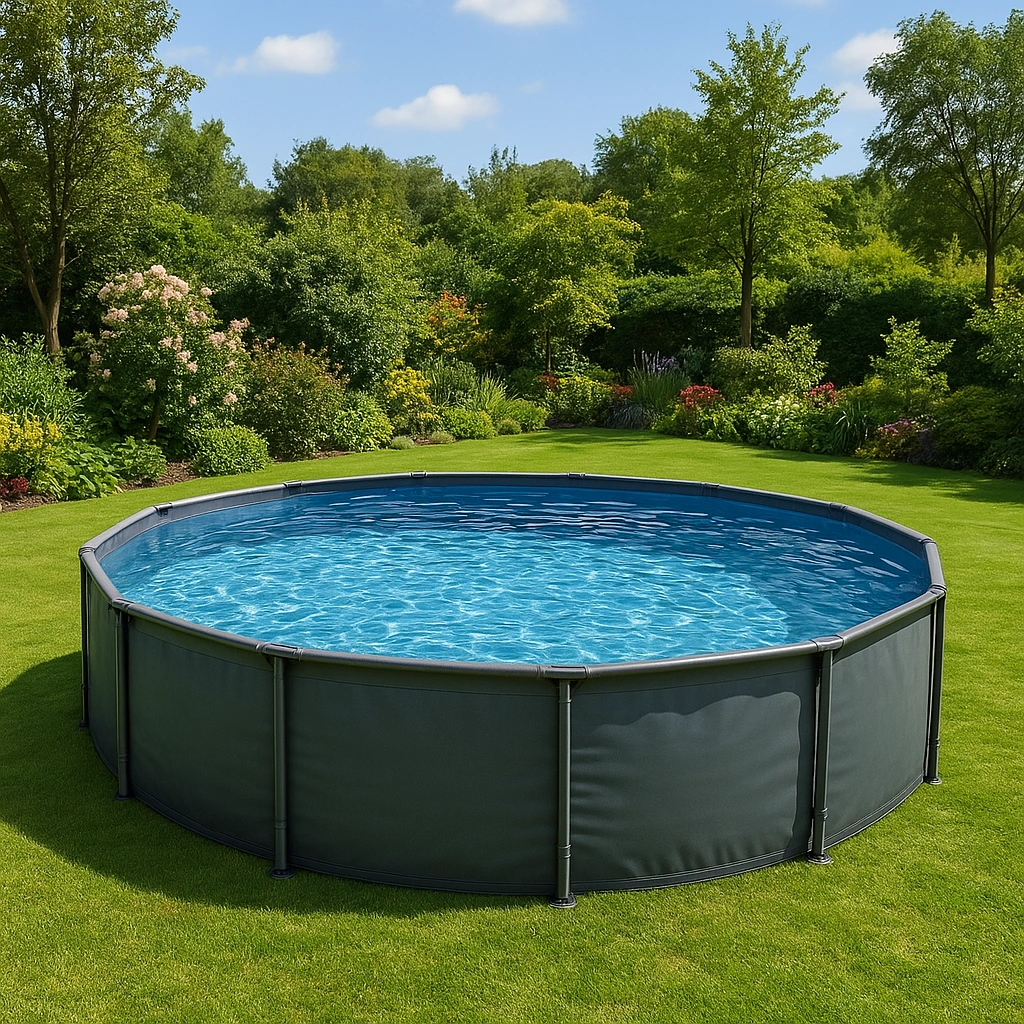 Outdoor-Freizeit,Runder Frame-Pool-furniavuno