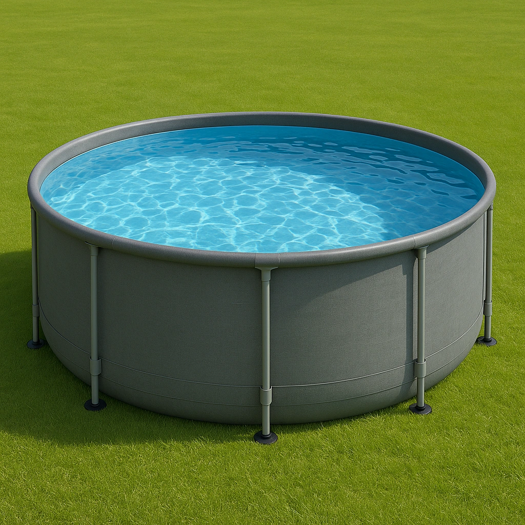 Outdoor-Freizeit,Runder Frame-Pool-furniavuno