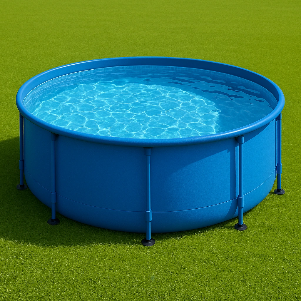 Outdoor-Freizeit,Runder Frame-Pool-furniavuno