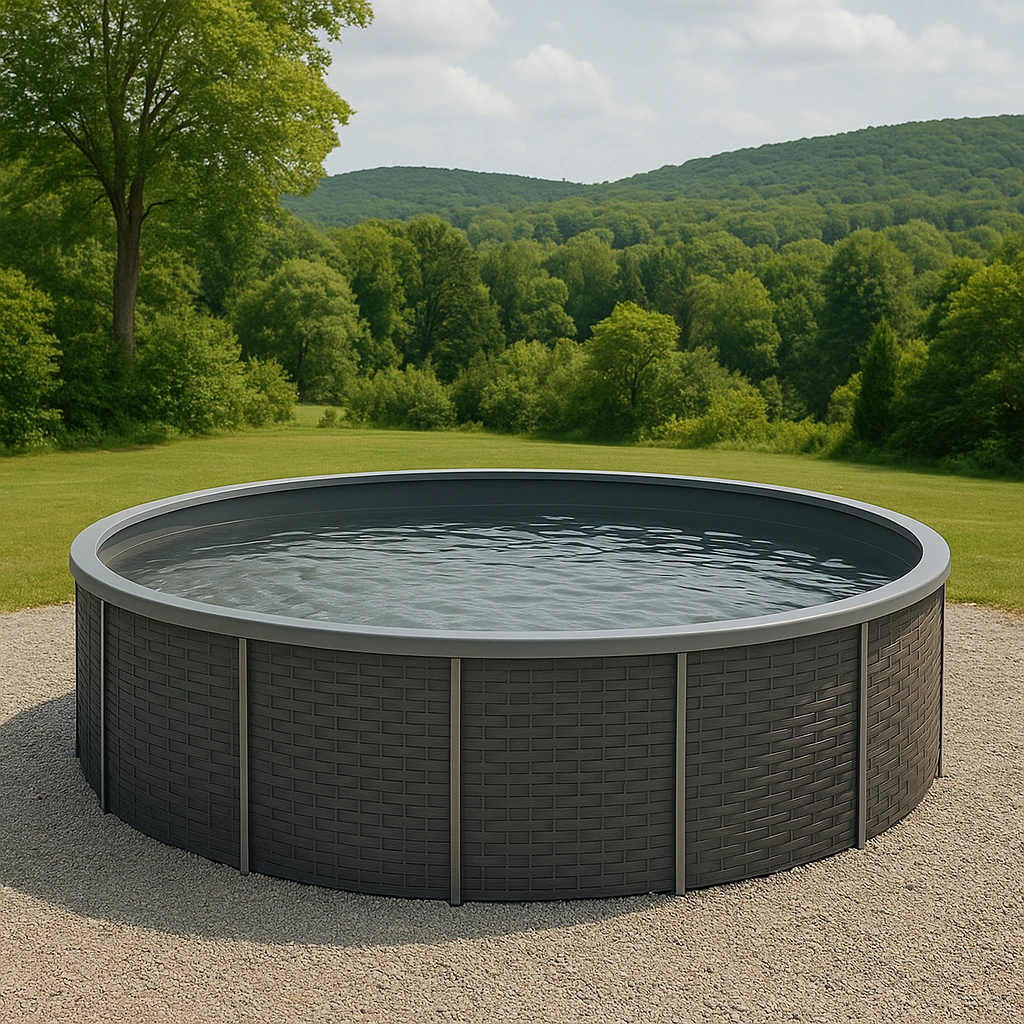 Outdoor-Freizeit,Runder Frame-Pool-furniavuno