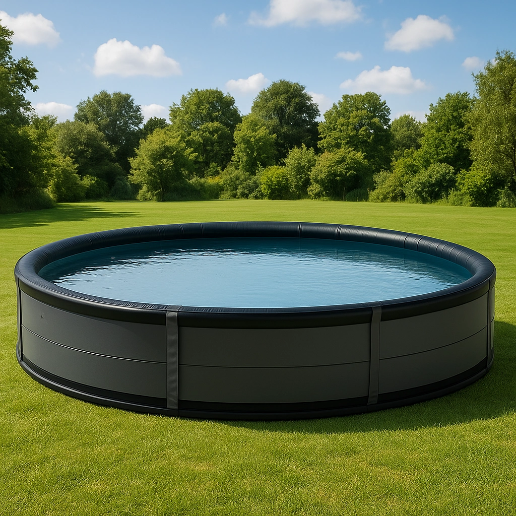 Outdoor-Freizeit,Runder Frame-Pool-furniavuno