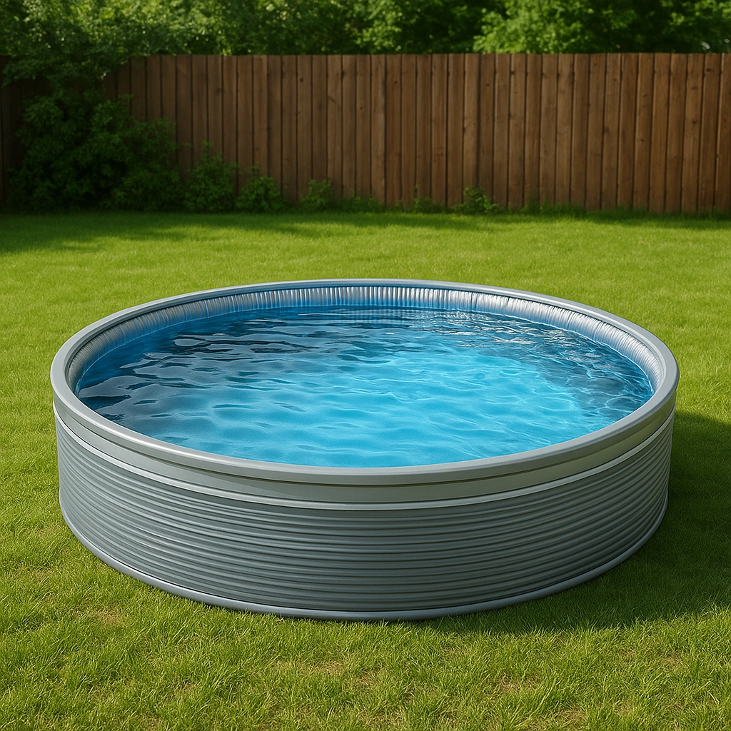 Outdoor-Freizeit,Runder Frame-Pool-furniavuno