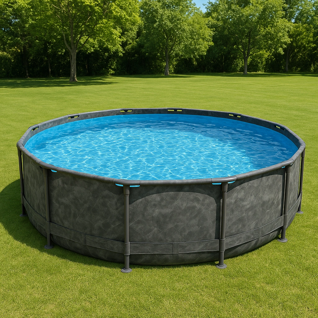 Outdoor-Freizeit,Runder Frame-Pool-furniavuno
