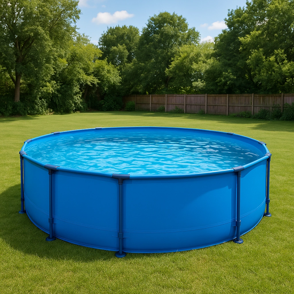 Outdoor-Freizeit,Runder Frame-Pool-furniavuno