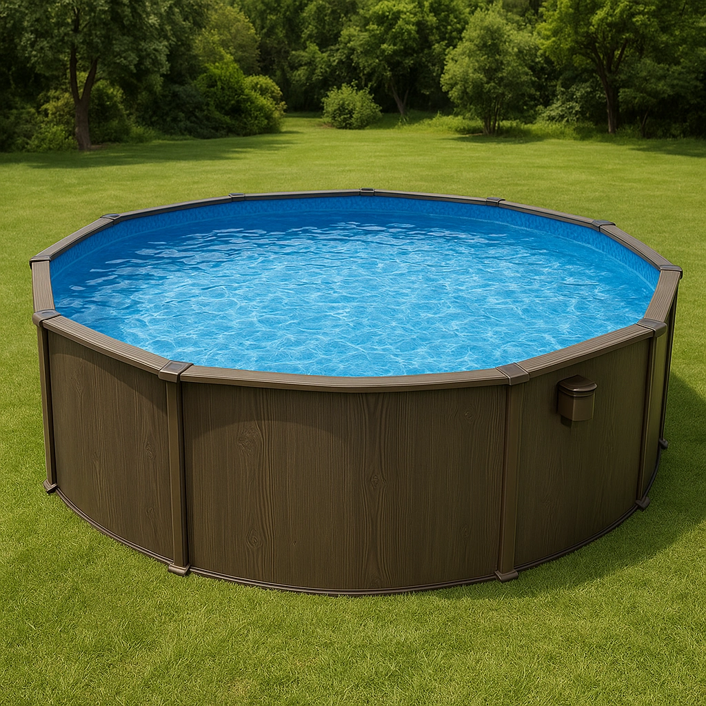 Outdoor-Freizeit,Runder Frame-Pool-furniavuno