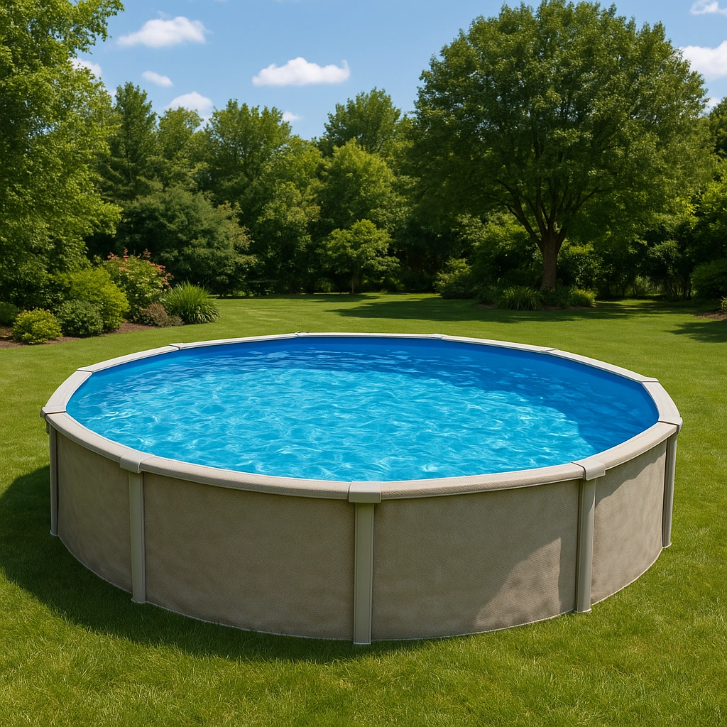 Outdoor-Freizeit,Runder Frame-Pool-furniavuno