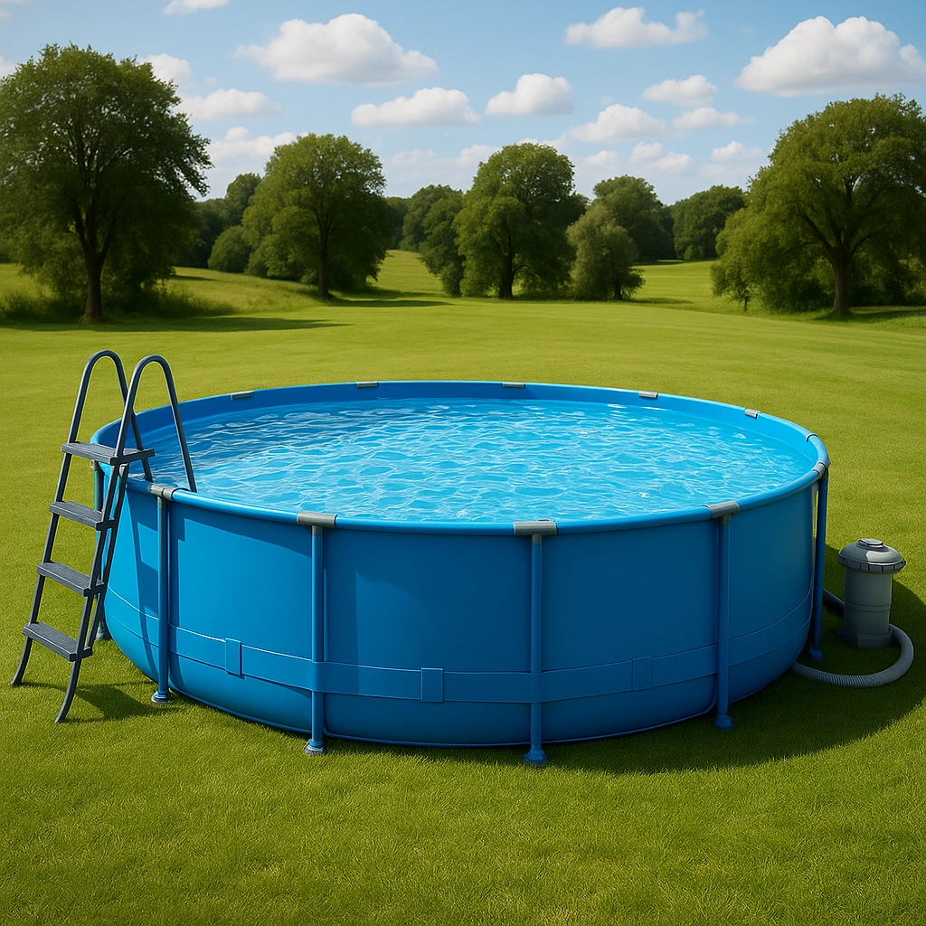 Outdoor-Freizeit,Runder Frame-Pool-furniavuno