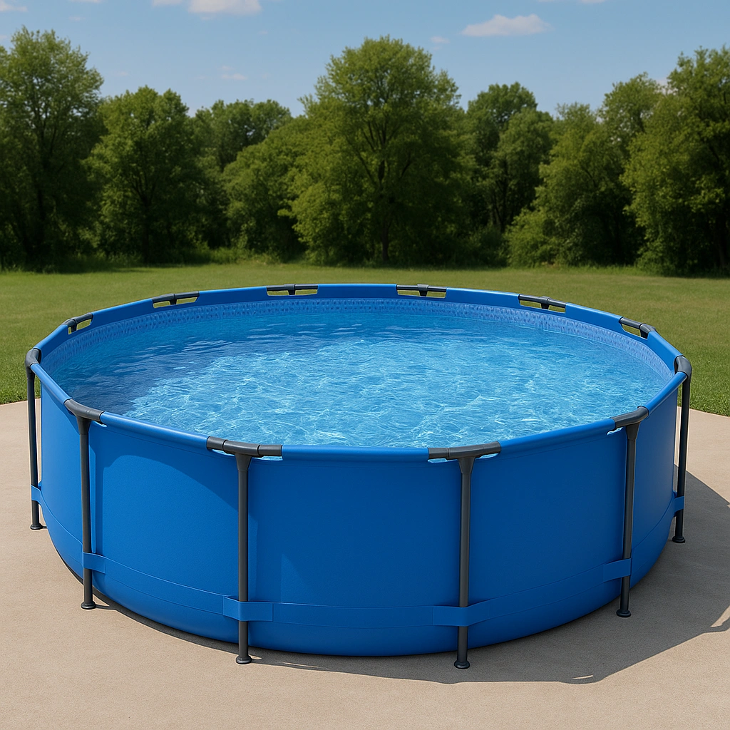 Outdoor-Freizeit,Runder Frame-Pool-furniavuno