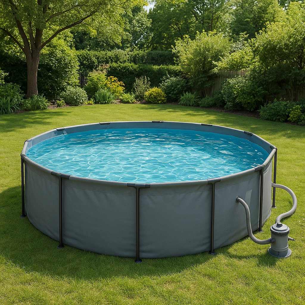 Outdoor-Freizeit,Runder Frame-Pool-furniavuno